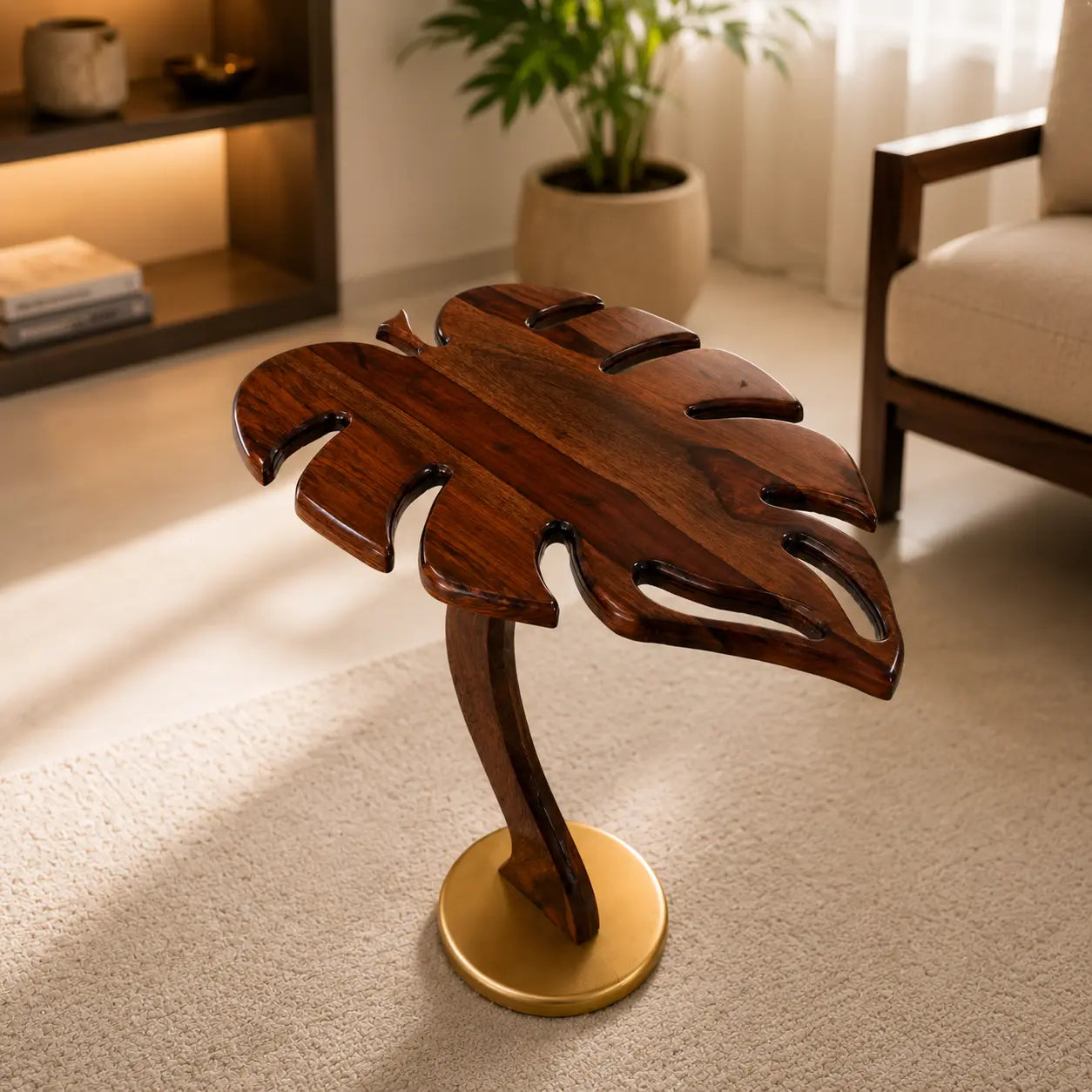 Wooden Leaf Coffe Table