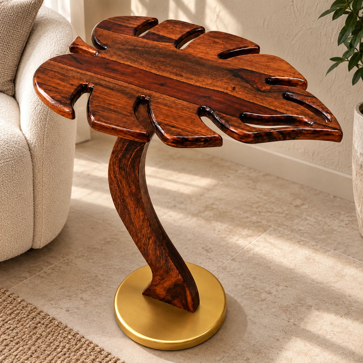 Wooden Leaf Coffe Table