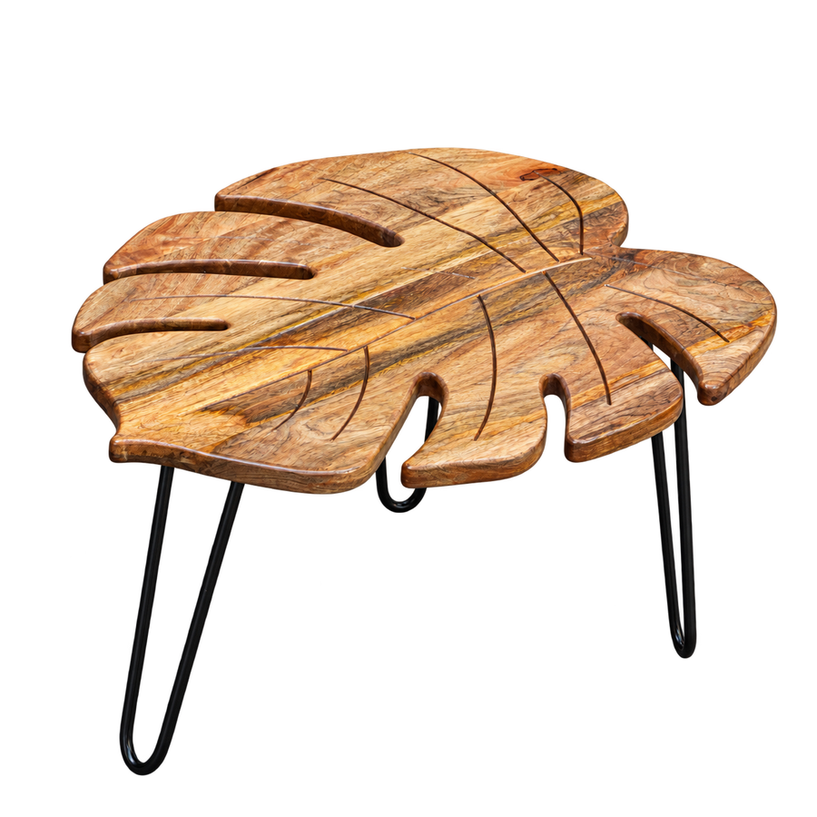 Woodlas Large Artisan Leaf Coffee Table