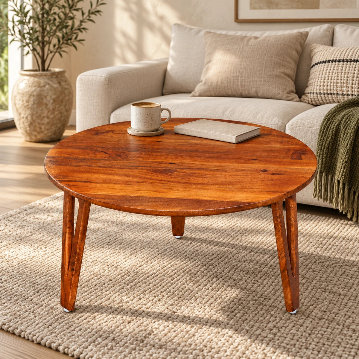 Woodlas Large Centre Coffee Table For Living Room