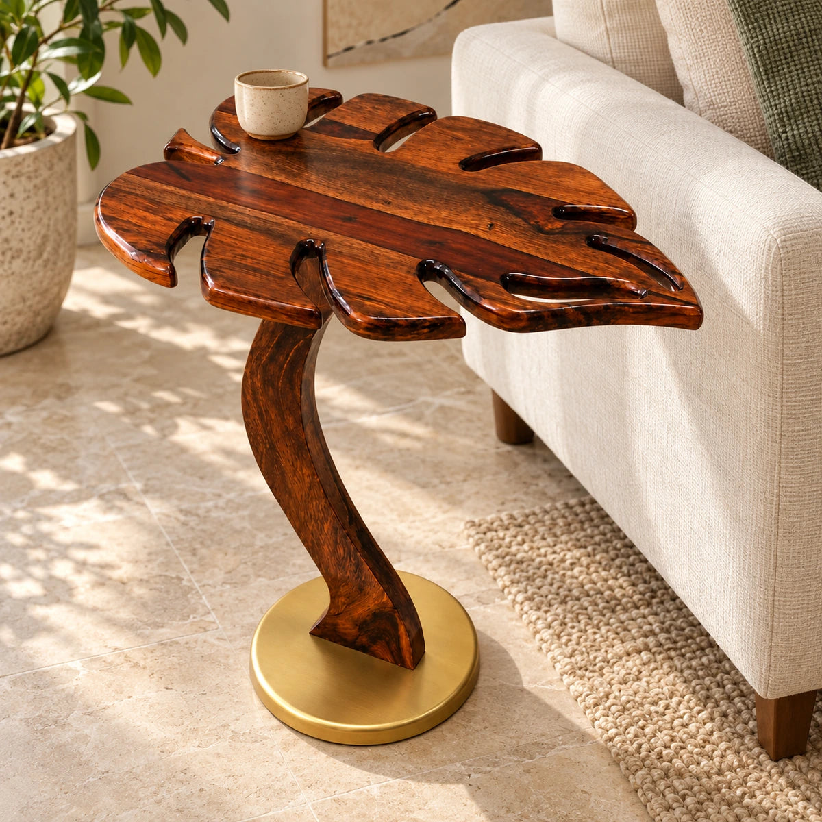 Wooden Leaf Coffe Table