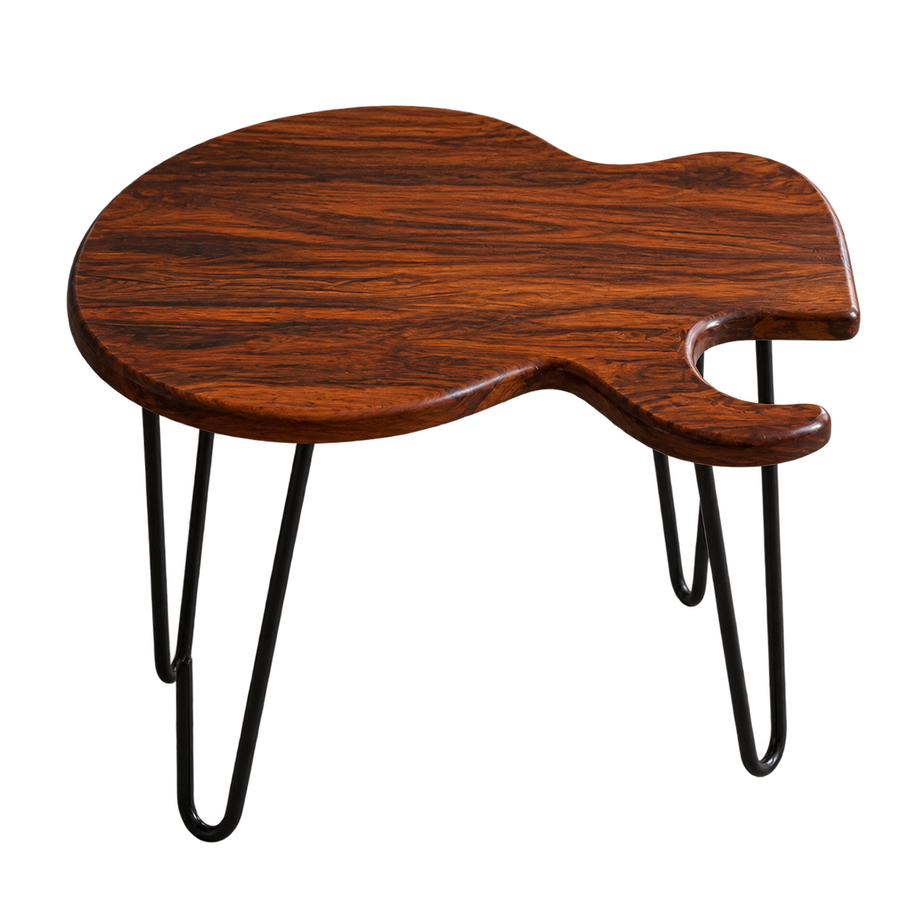 Unique Guitar Shape Coffee Table