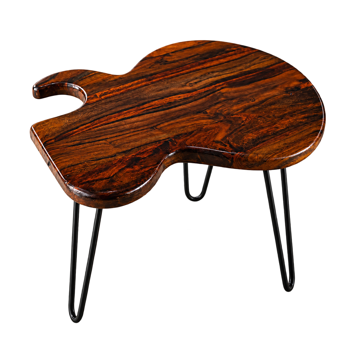 Unique Guitar Shape Coffee Table