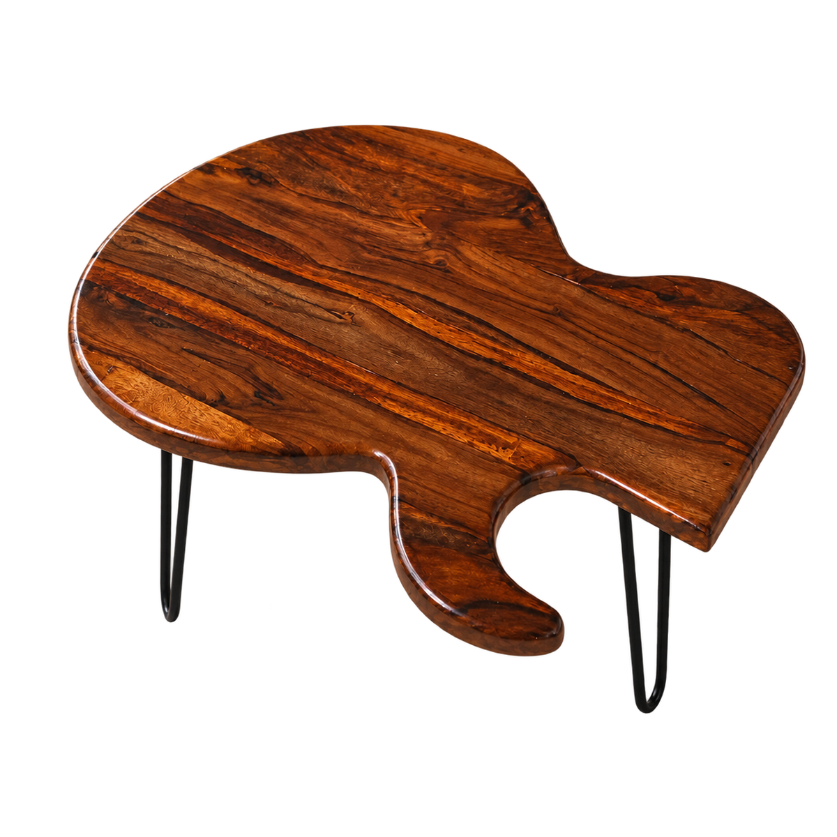 Unique Guitar Shape Coffee Table